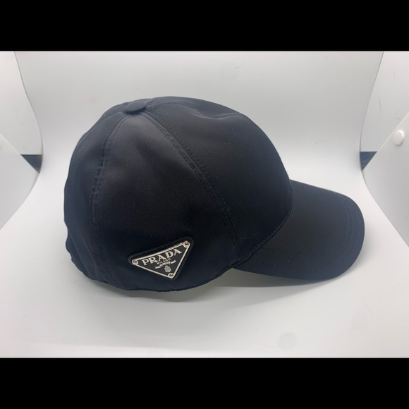 Prada Black Nylon Women’s baseball cap SIZE M. - Picture 1 of 7